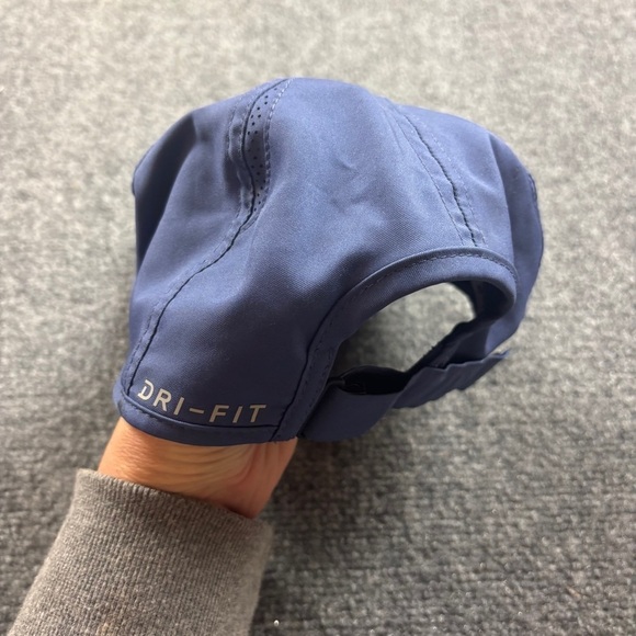 NIKE Featherlight Dri-Fit Blue Hat with Adjustable Velcro Strap One Size - Picture 3 of 11